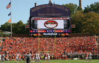 IBEW Local 379 sign at Clemson football game