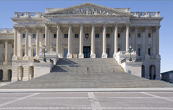 the Senate side of the U.S. Capitol