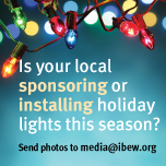 Sponsoring or installing holiday lights